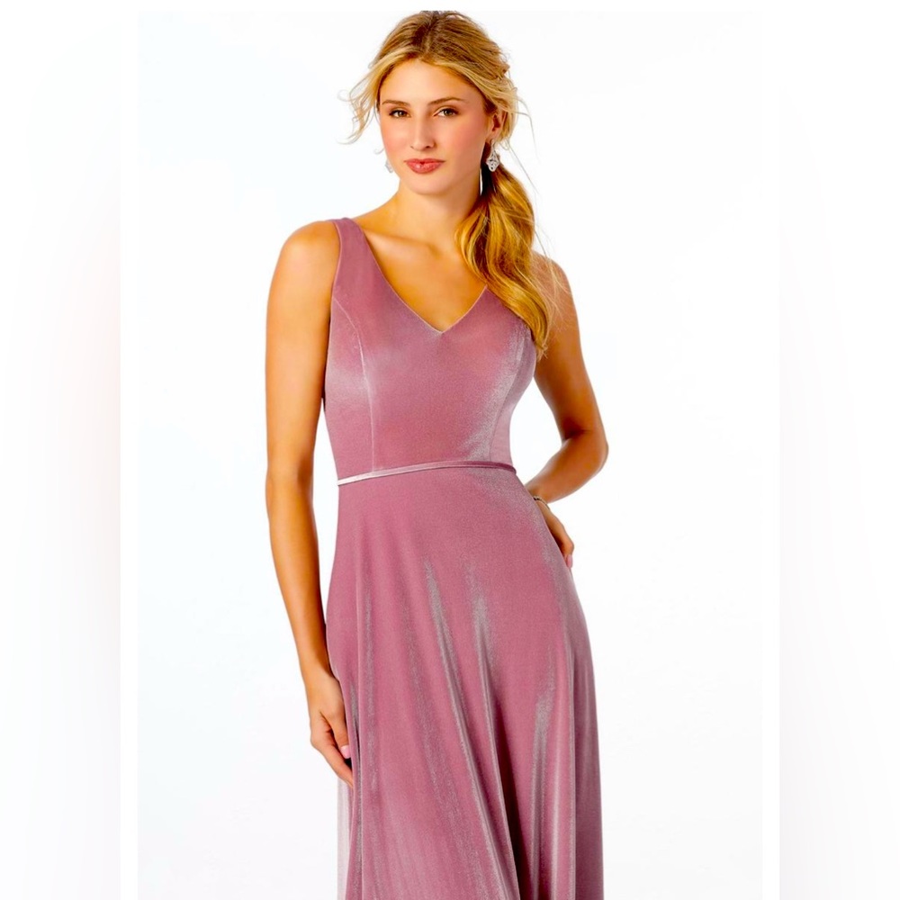 Rosewood Morilee Bridesmaid dress style 21669 velvet